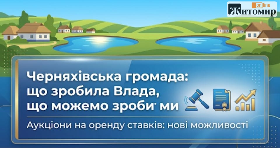 853153329_122123079051480799_4524161379414706308_n У Черняхівської селищної ради запросили документи про 100 тисяч гривень витрат на підготовку ставків до торгів