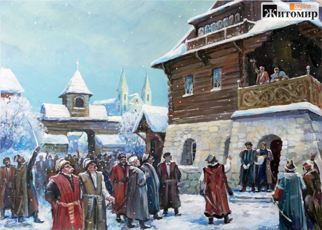 Кінні екіпажі, старі вулиці й червона водонапірна вежа: Житомир на картинах Юрія Дубініна