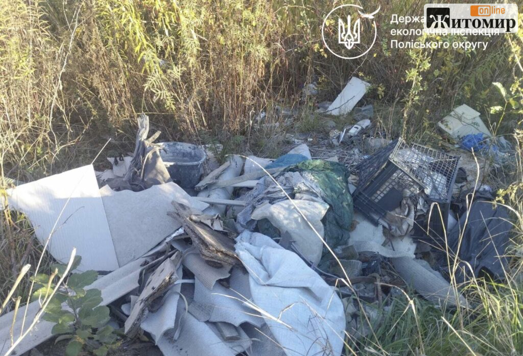 Біля трьох сіл Житомирського району виявили незаконні звалища: екоінспекція звернеться до РВА