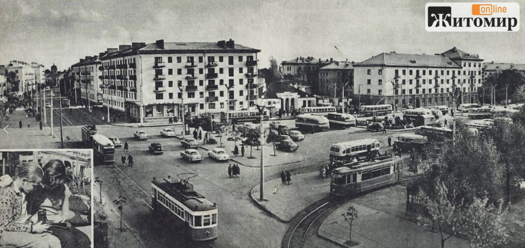 Screenshot На площі Перемоги у Житомирі колись стояв автовокзал — фото 1960 року показує місто без знаменитого танка