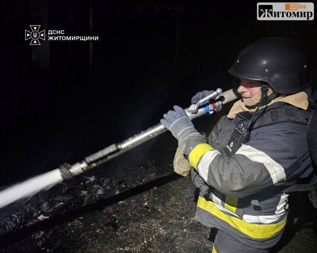Шість будинків і сім автомобілів пошкоджено після масованої атаки дронів на Житомирщину